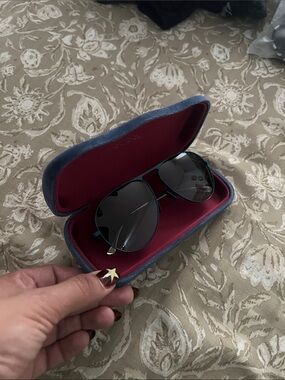 Gucci Black Aviator Sunglasses